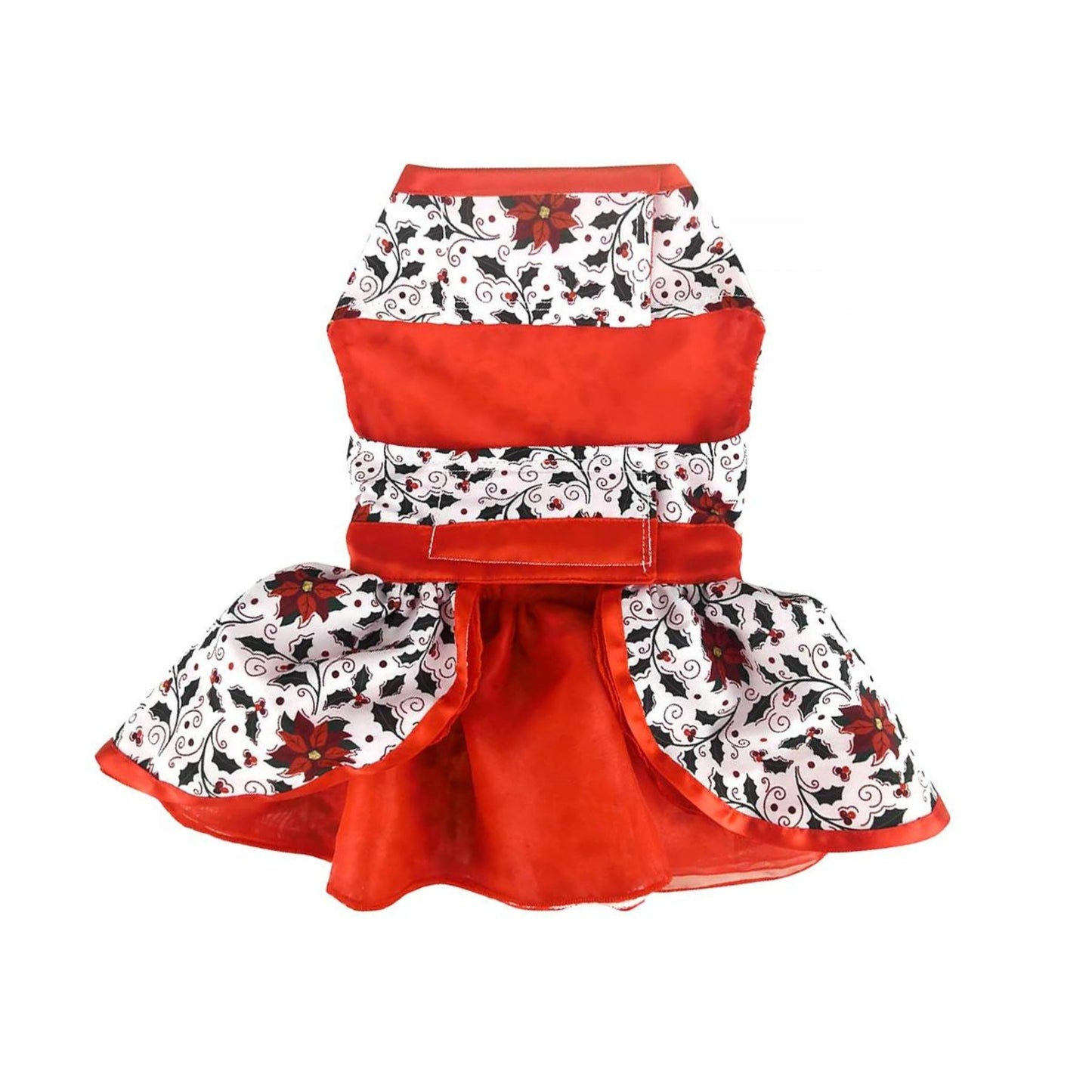 Holiday Dog Harness Dress - Holly - Pooch Luxury