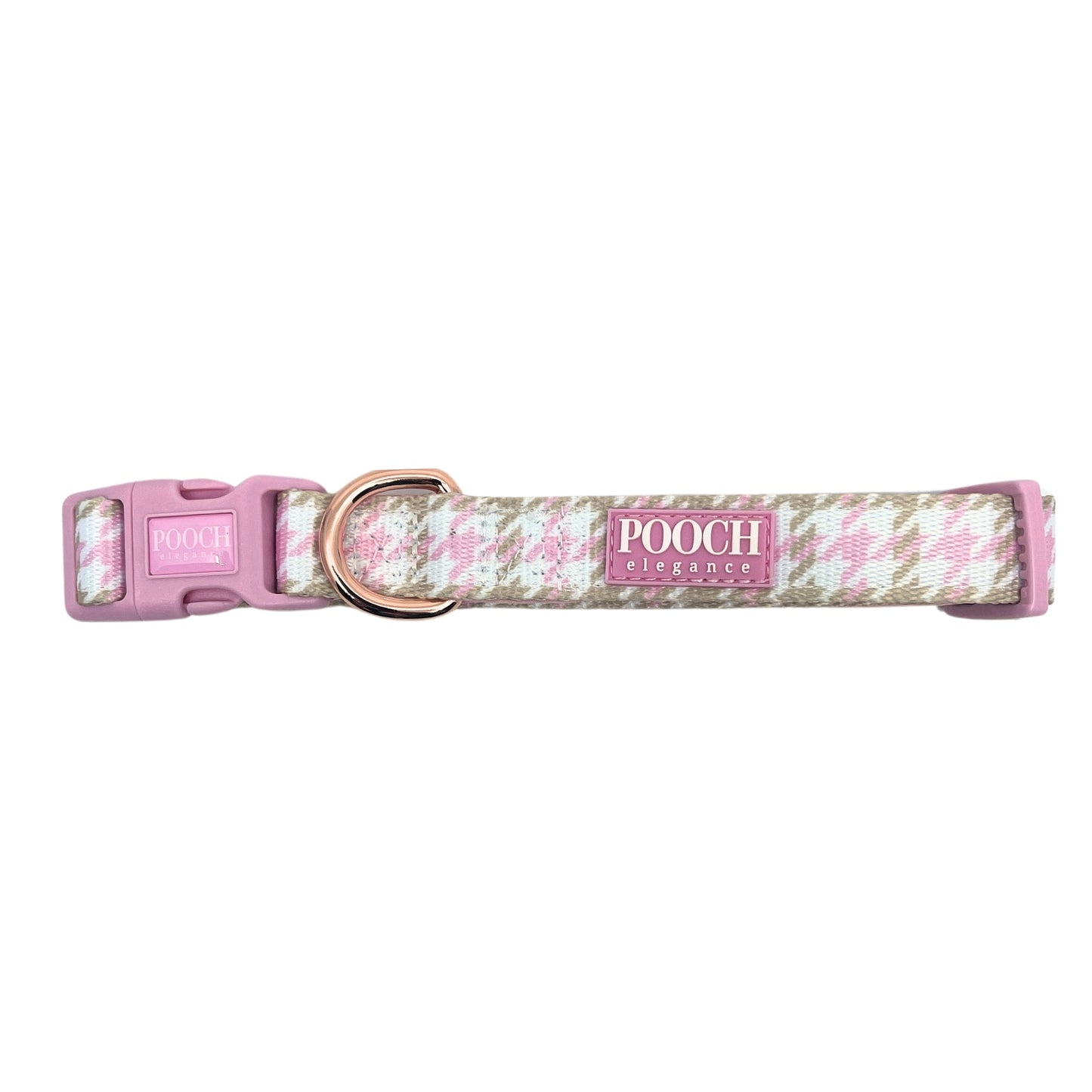 Houndstooth - Belle Dog Collar - Pooch Luxury