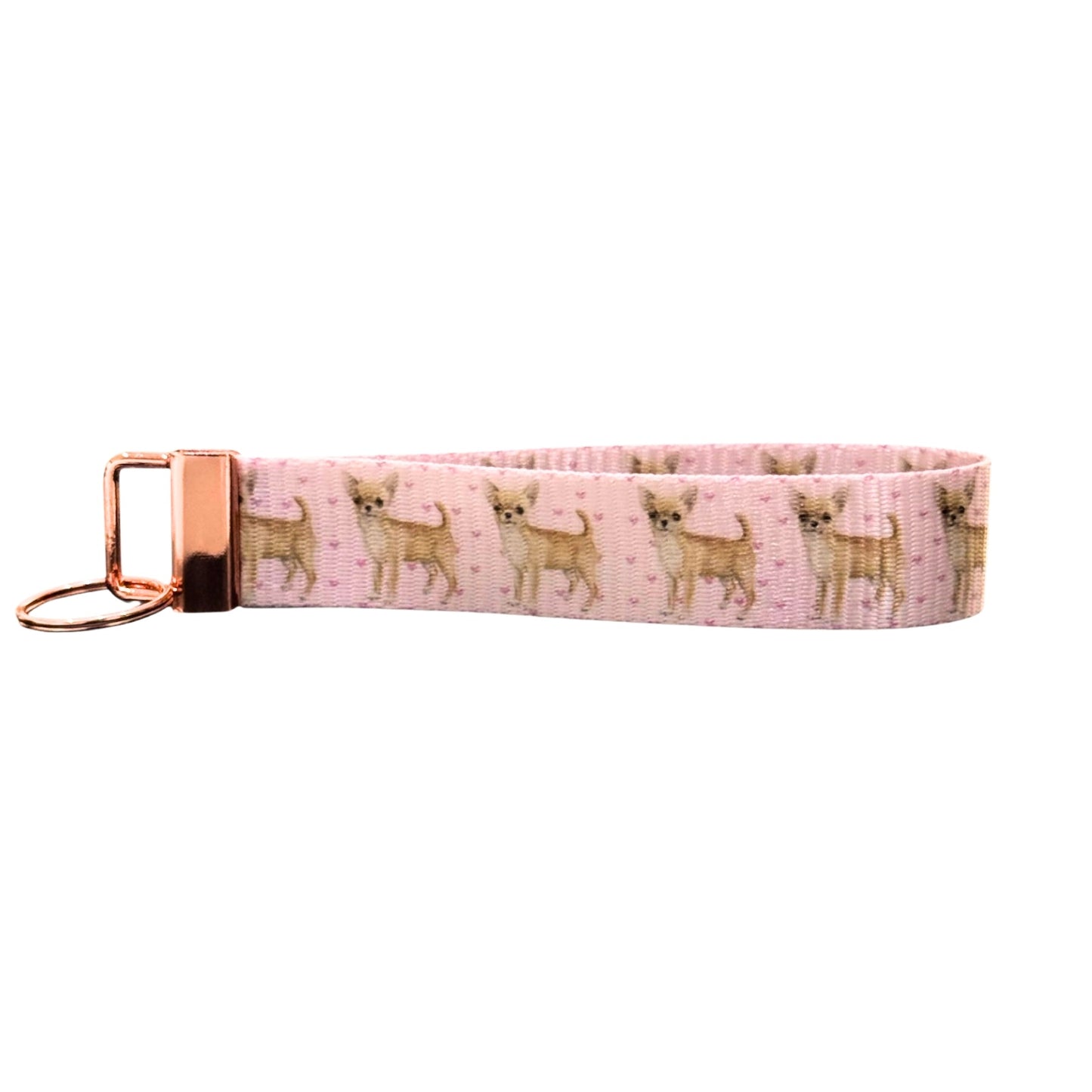 Key Fob - Chihuahua Pink Love - Pooch Luxury