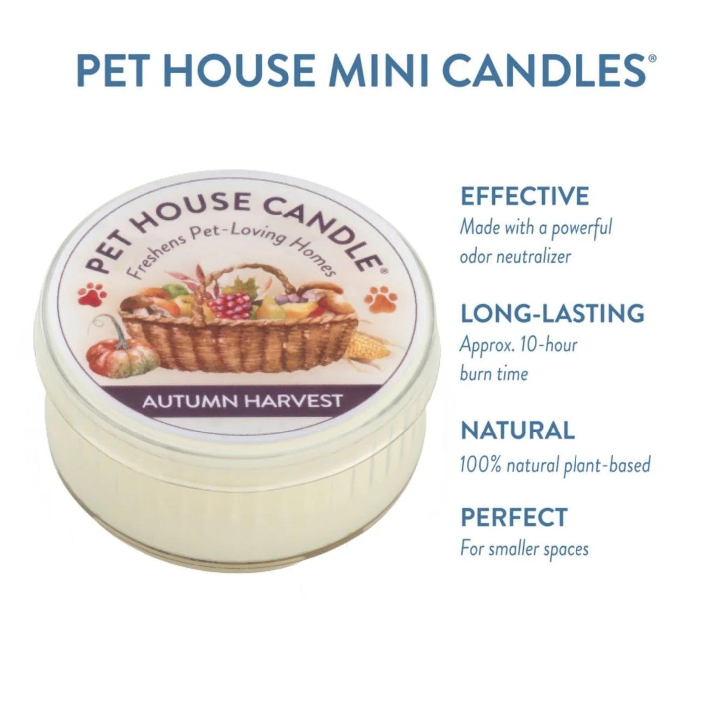One Fur All Pet House Mini Candle - Autumn Harvest - Pooch Luxury
