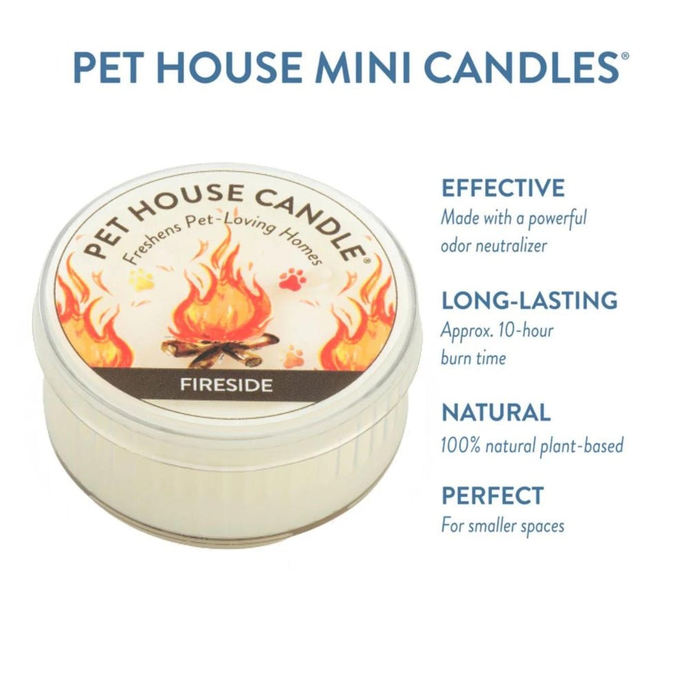 One Fur All Pet House Mini Candle - Fireside - Pooch Luxury