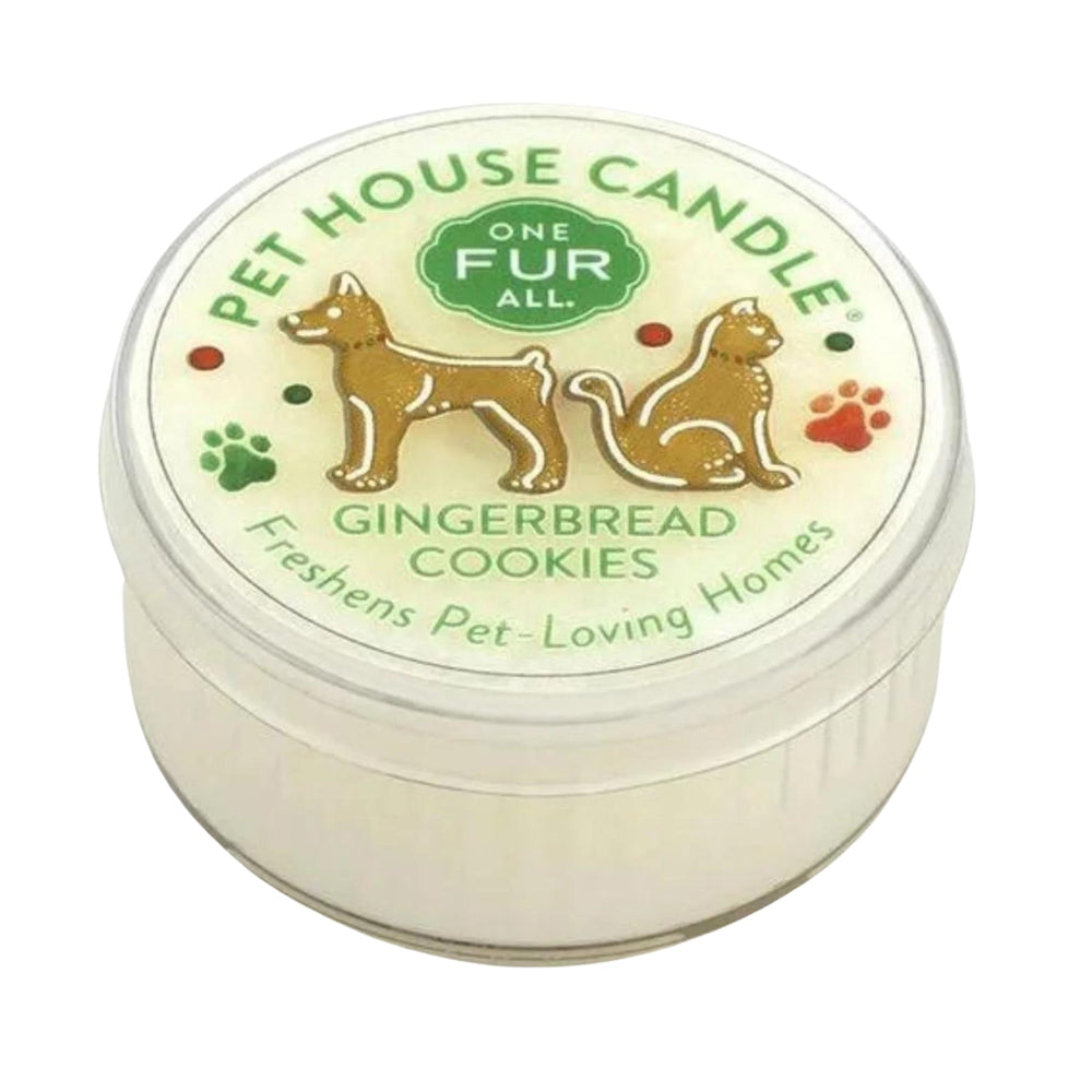 
                  
                    One Fur All Pet House Mini Candle - Gingerbread Cookies - Pooch Luxury
                  
                