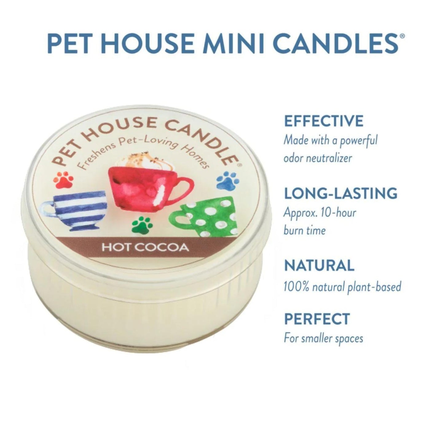 One Fur All Pet House Mini Candle - Hot Cocoa - Pooch Luxury