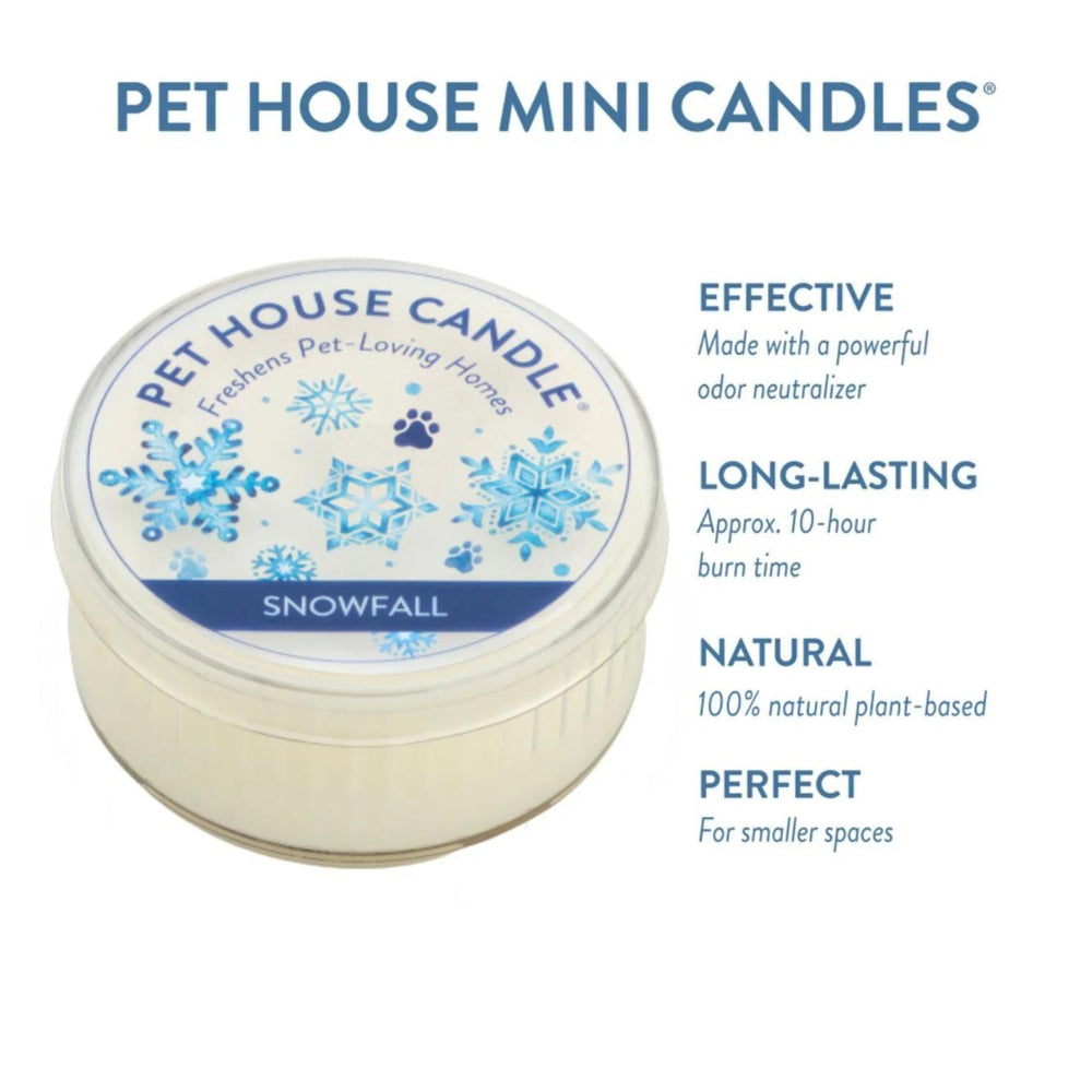One Fur All Pet House Mini Candle - Snowfall - Pooch Luxury