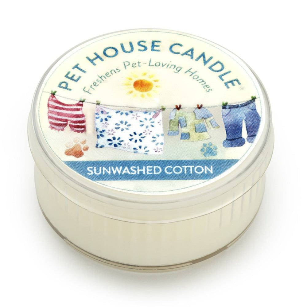 One Fur All Pet House Mini Candle - Sunwashed Cotton - Pooch Luxury
