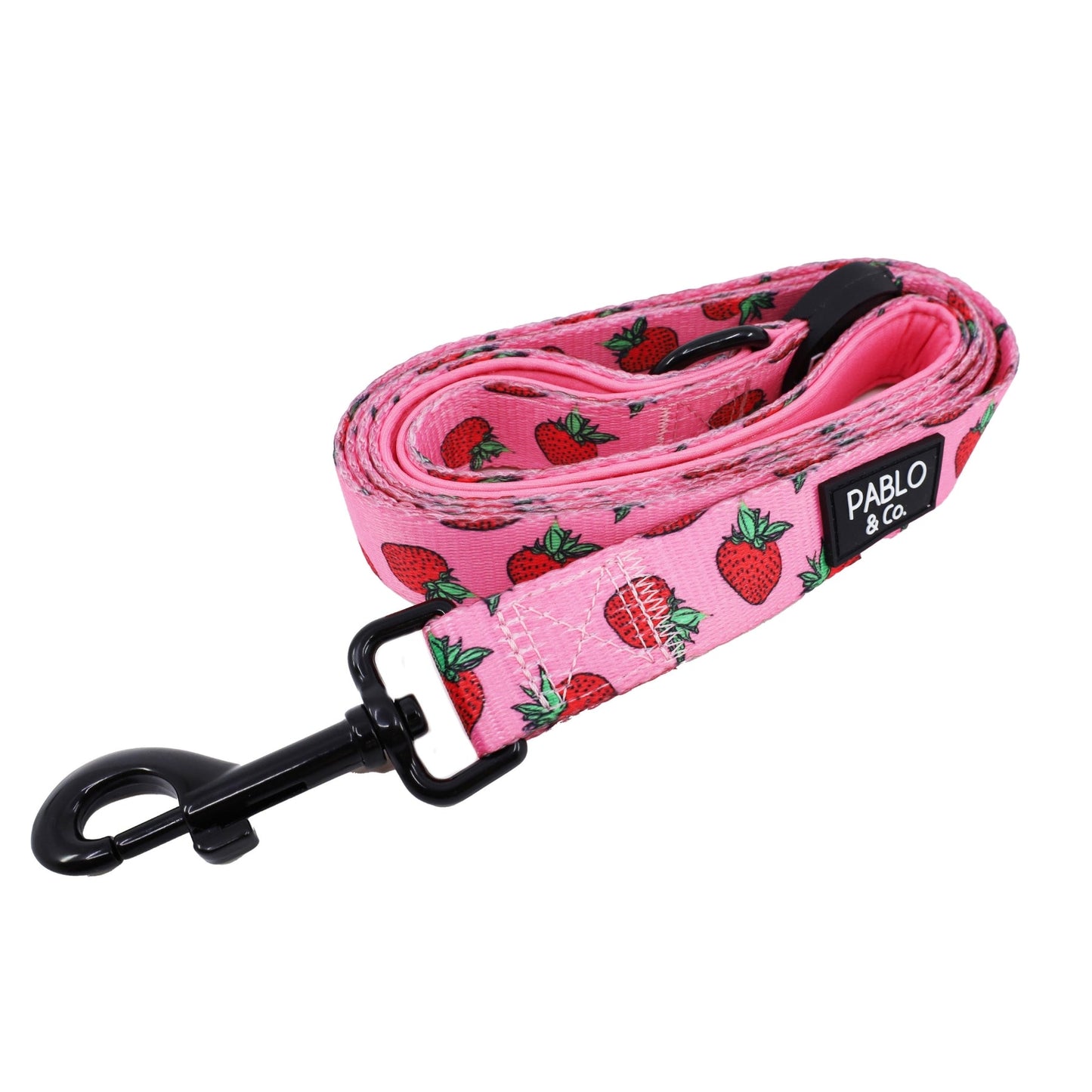 Strawberries Dog Leash - Pooch Luxury