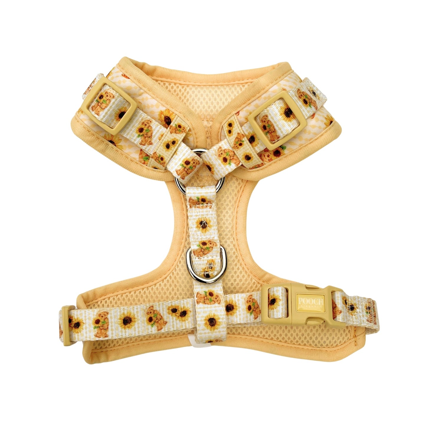 Sunflower Bears Adjustable Dog Harness - Pooch Luxury