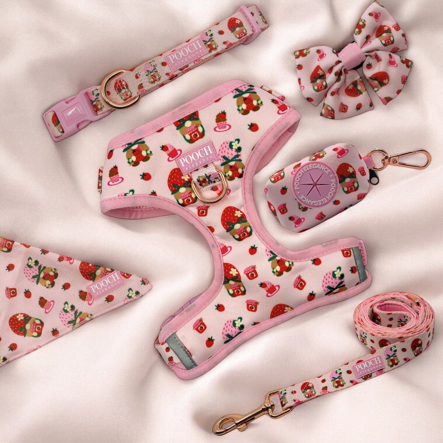 Sweetberry Picnic Adjustable Dog Harness - Pooch Luxury