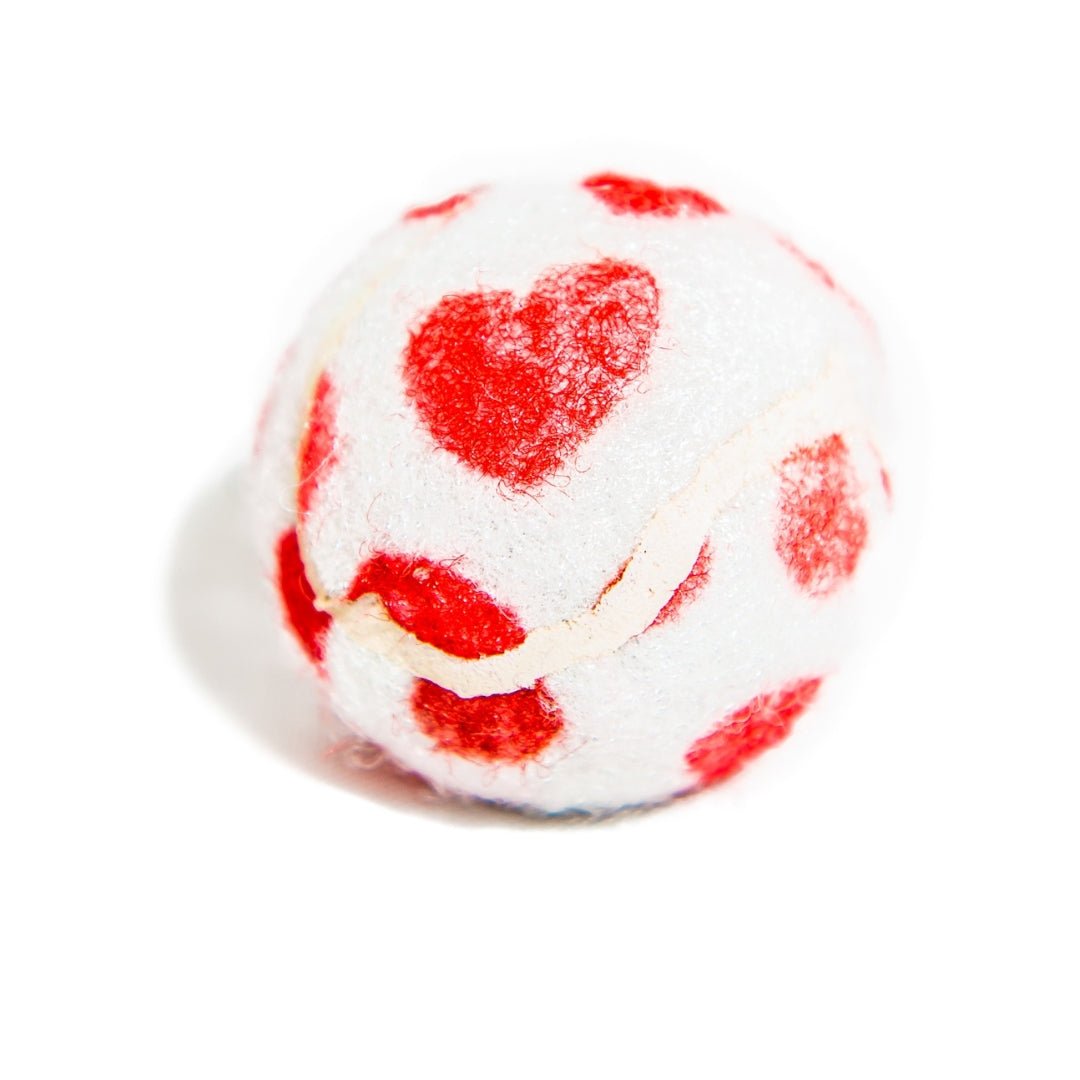 Valentine's Hearts Dog Tennis Balls - Pooch Luxury