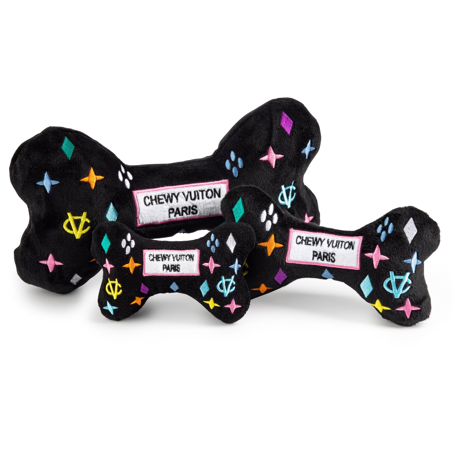 Black Monogram Chewy Vuiton Bone - Pooch Luxury