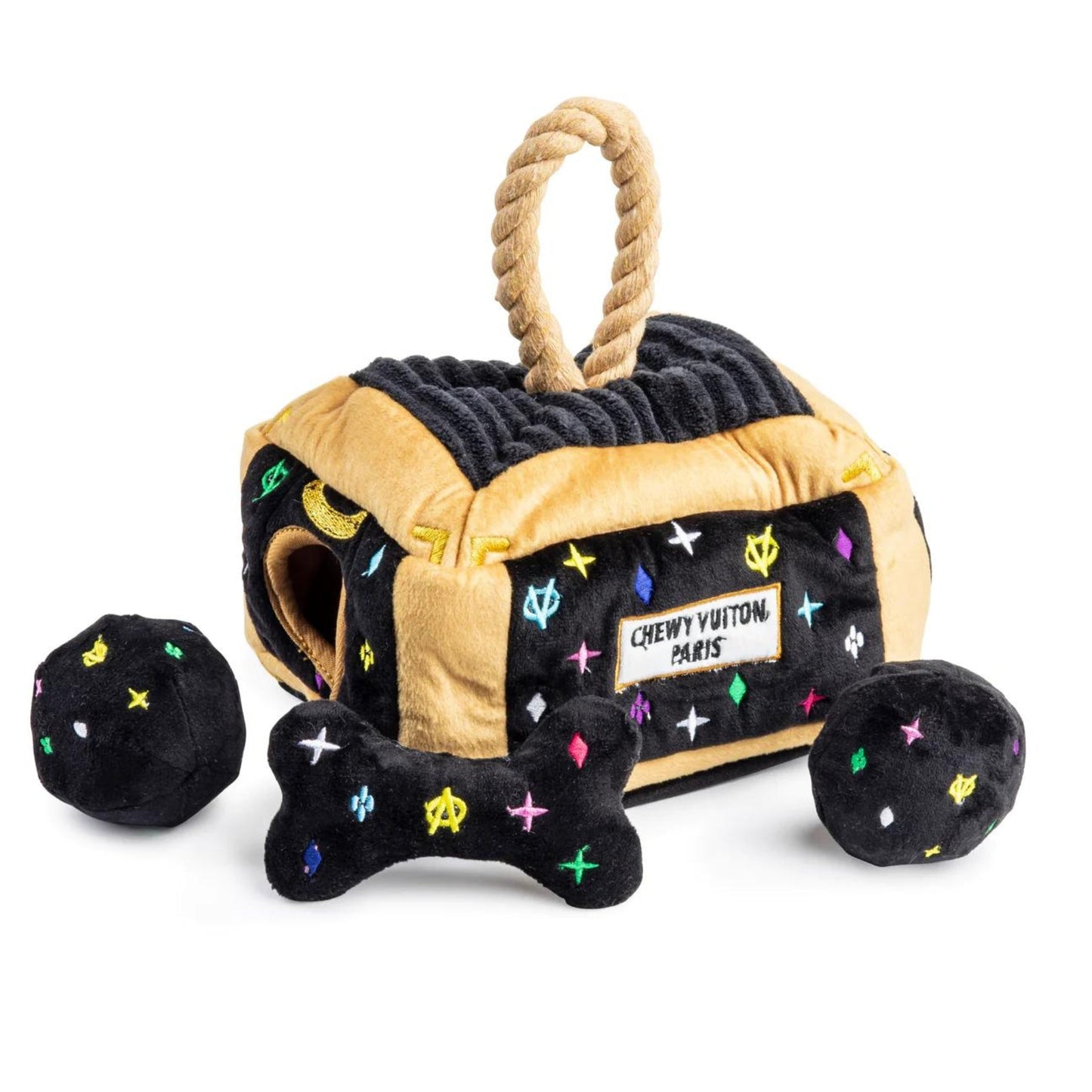 Black Monogram Chewy Vuiton Trunk - Pooch Luxury