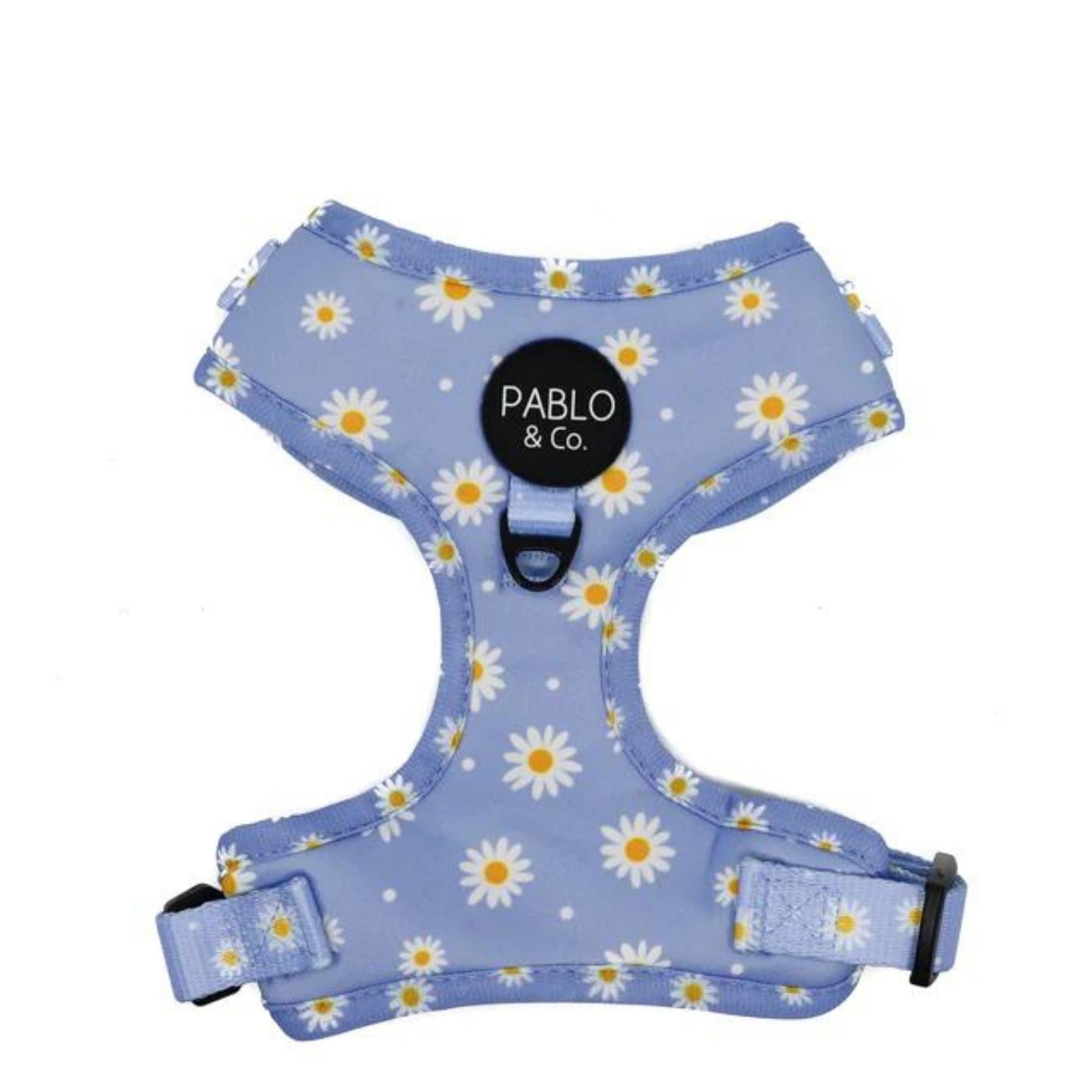 Blue Daisy Adjustable Harness Pooch Luxury