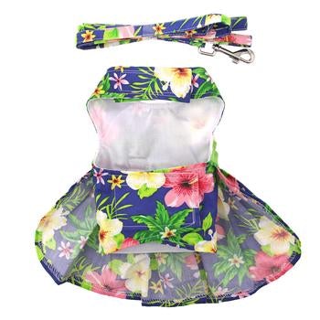 Blue Lagoon Hawaiian Hibiscus Dress - Pooch Luxury