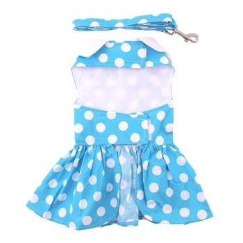 Blue Polka Dot Dress - Pooch Luxury