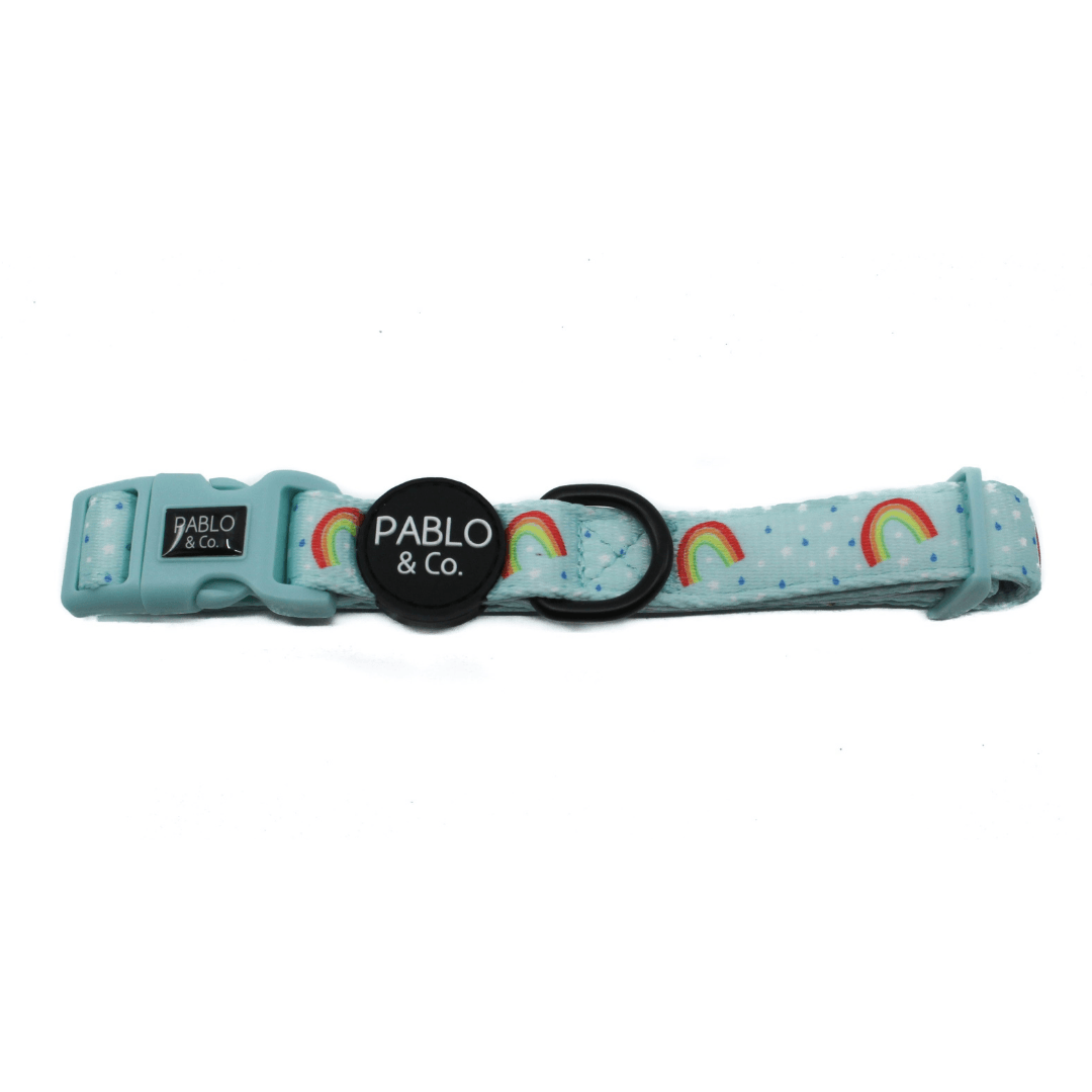 Blue Rainbows Collar - Pooch Luxury
