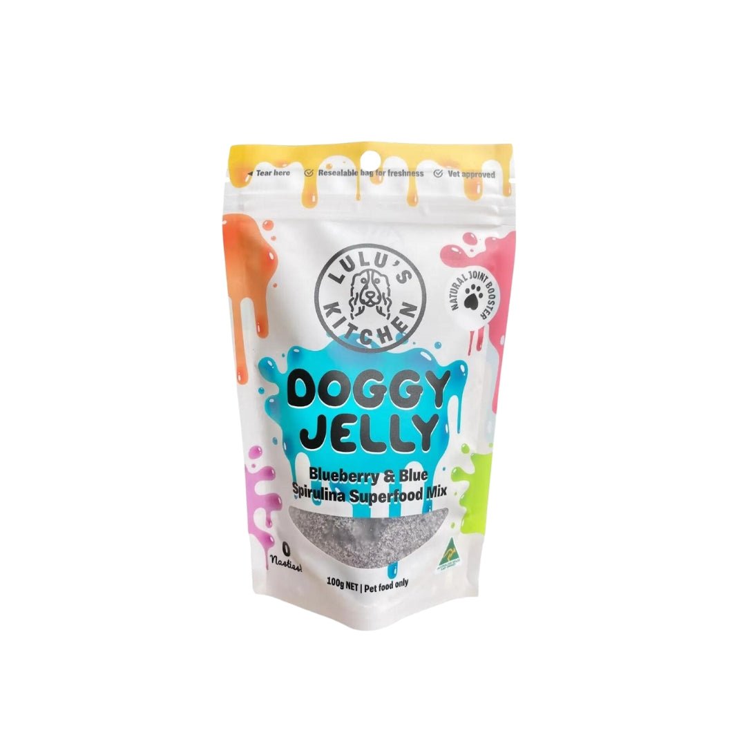 
                  
                    Blueberry & Blue Spirulina Superfood Jelly - Pooch Luxury
                  
                