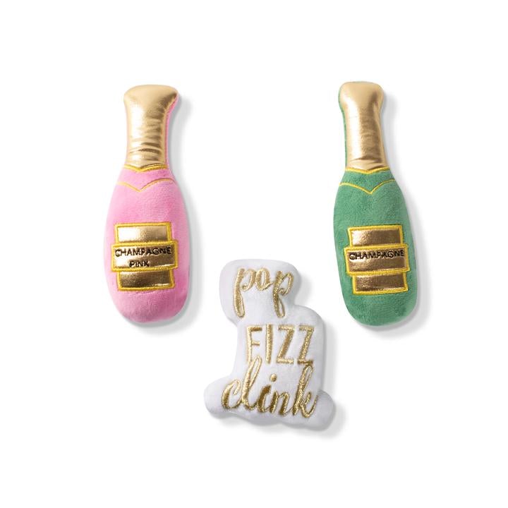 Champagne Small Dog Toy Set - Pooch Luxury