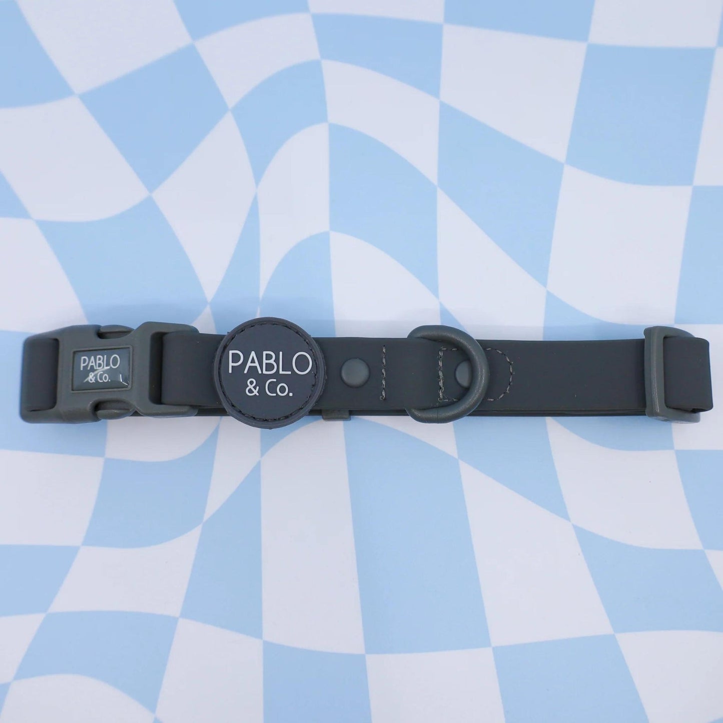 Charcoal Waterproof Collar - Pooch Luxury