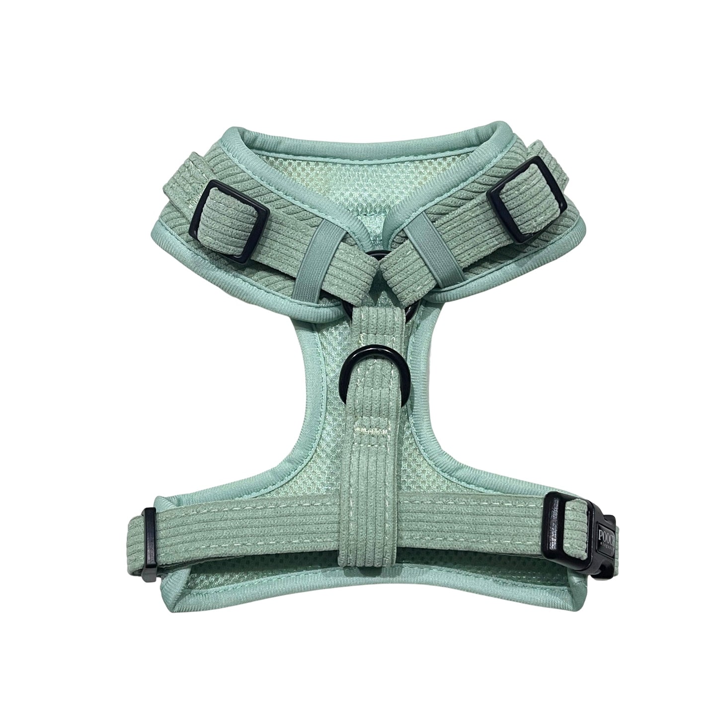 Corduroy Adjustable Harness - Green Mist - Pooch Luxury