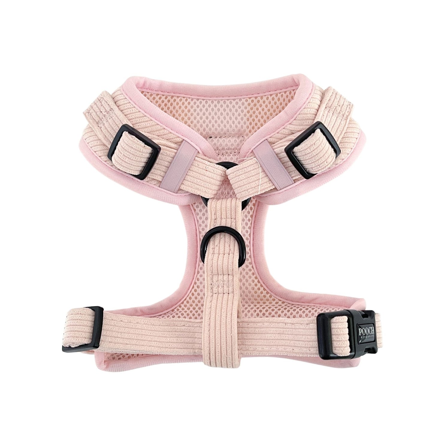 Corduroy Adjustable Harness - Powdered Pink - Pooch Luxury
