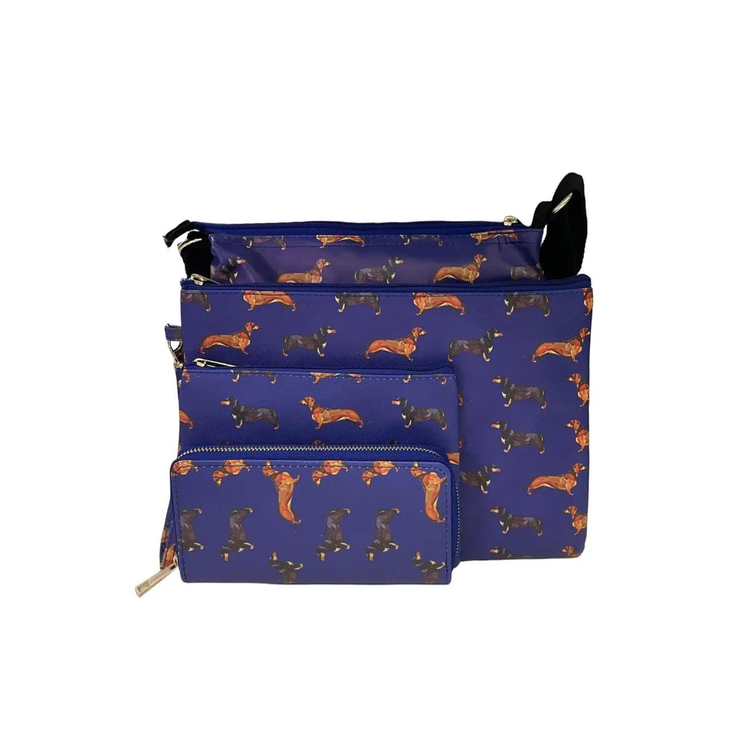 Dachshund Sausage Dog Bag Collection - Navy - Pooch Luxury
