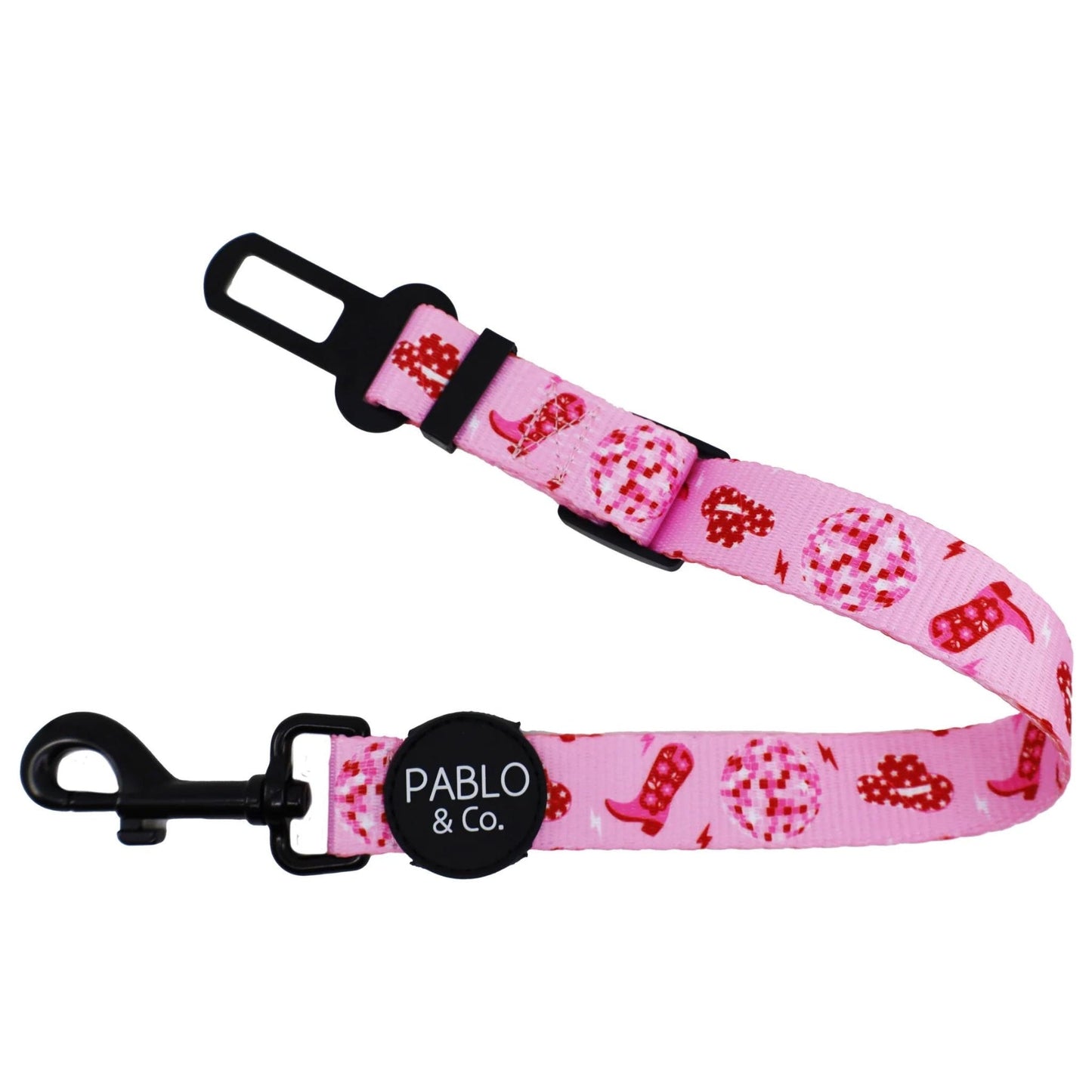 Disco Cowgirl Adjustable Dog Car Restraint - Pooch Luxury