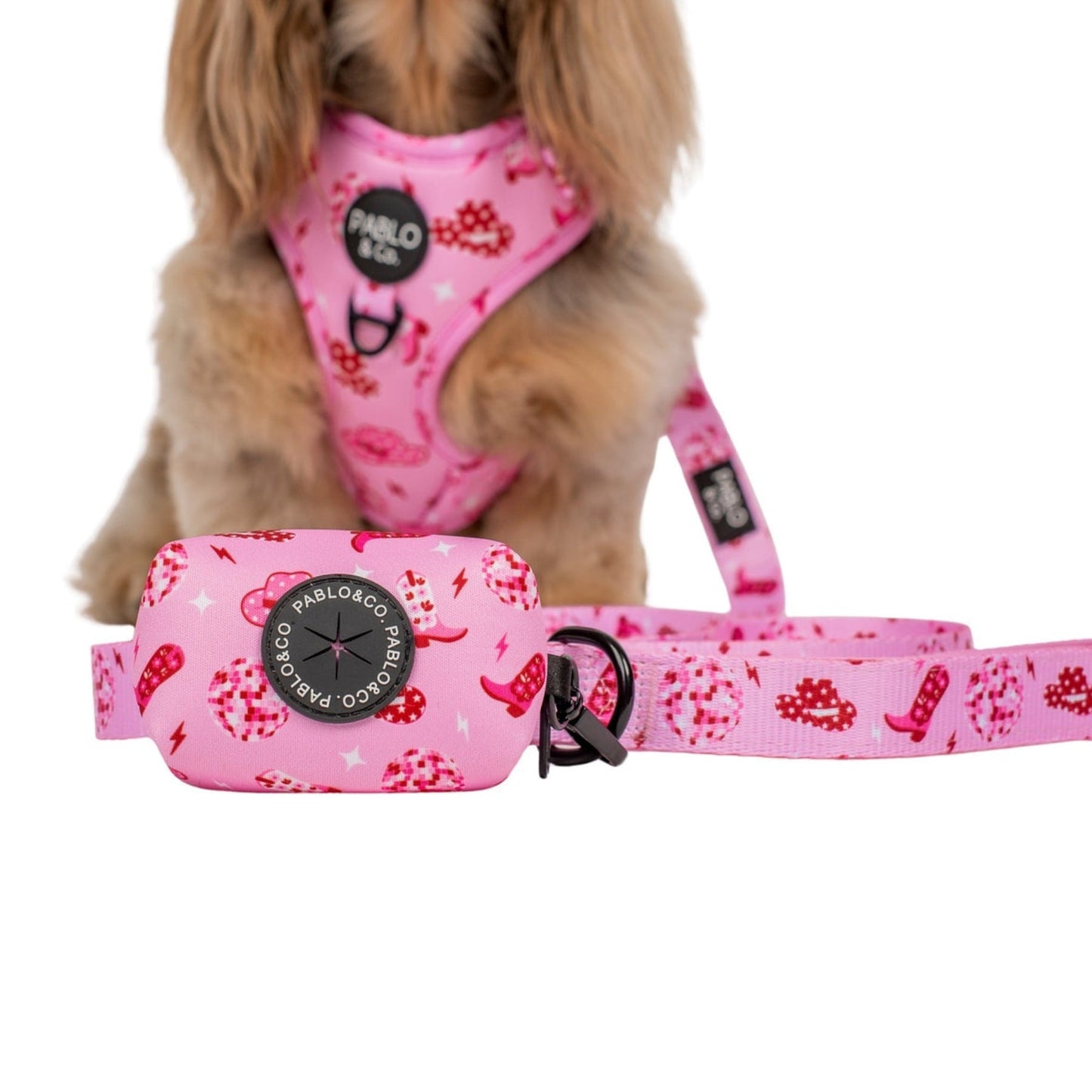 Disco Cowgirl Poop Bag Holder - Pooch Luxury