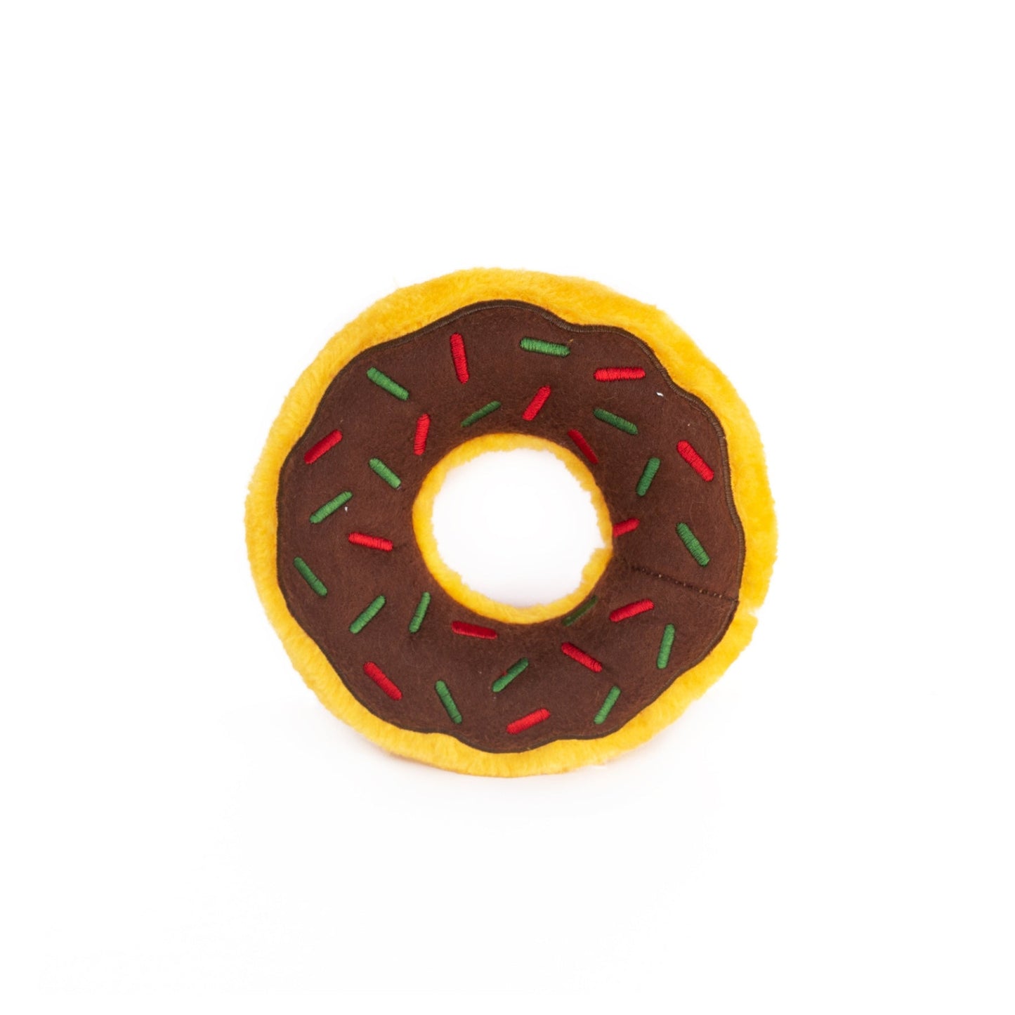 Donutz Squeaker Dog Toy - Gingerbread - Pooch Luxury
