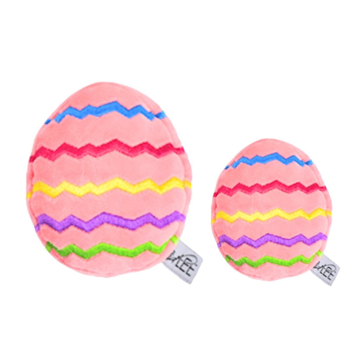 Easter Egg Plush Dog Toy - Pink - Pooch Luxury