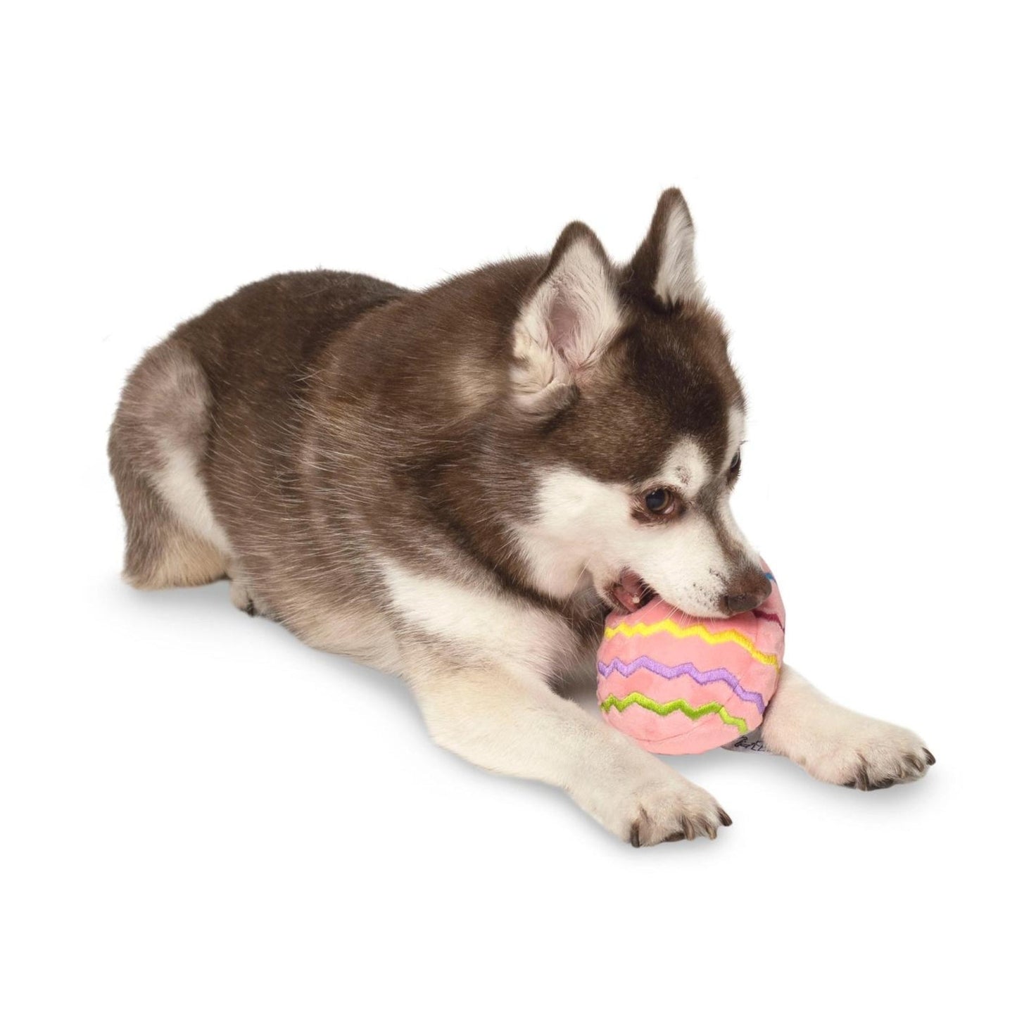 Easter Egg Plush Dog Toy - Pink - Pooch Luxury