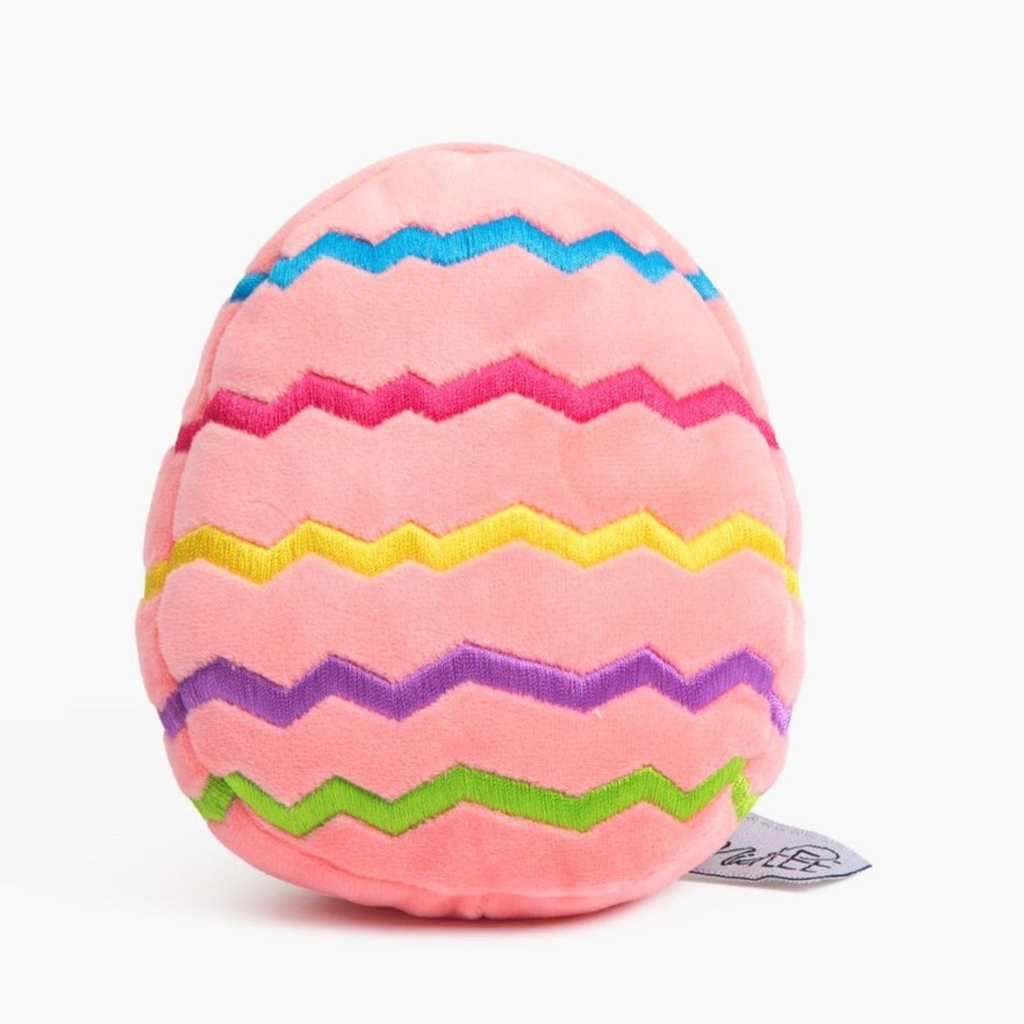 Easter Egg Plush Dog Toy - Pink - Pooch Luxury