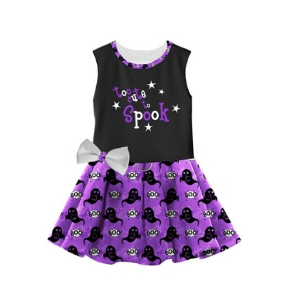 Halloween Dog Harness Dress -Too Cute To Spook - Pooch Luxury