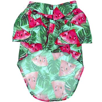 Hawaiian Camp Shirt - Juicy Watermelon - Pooch Luxury