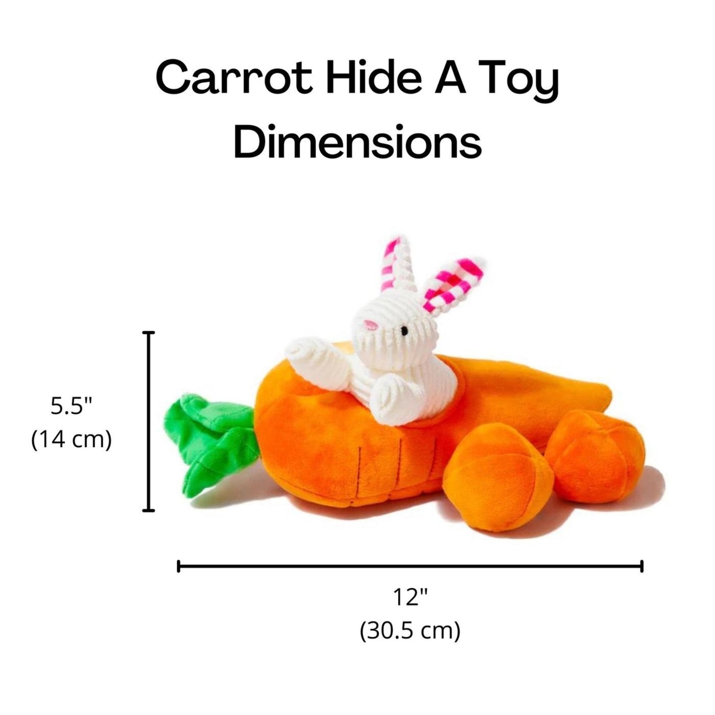 Hide A Toy Carrot with Balls & Rabbit Easter Dog Toy - Pooch Luxury