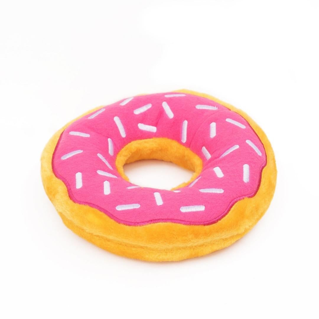 Jumbo Donutz Dog Toy - Strawberry - Pooch Luxury