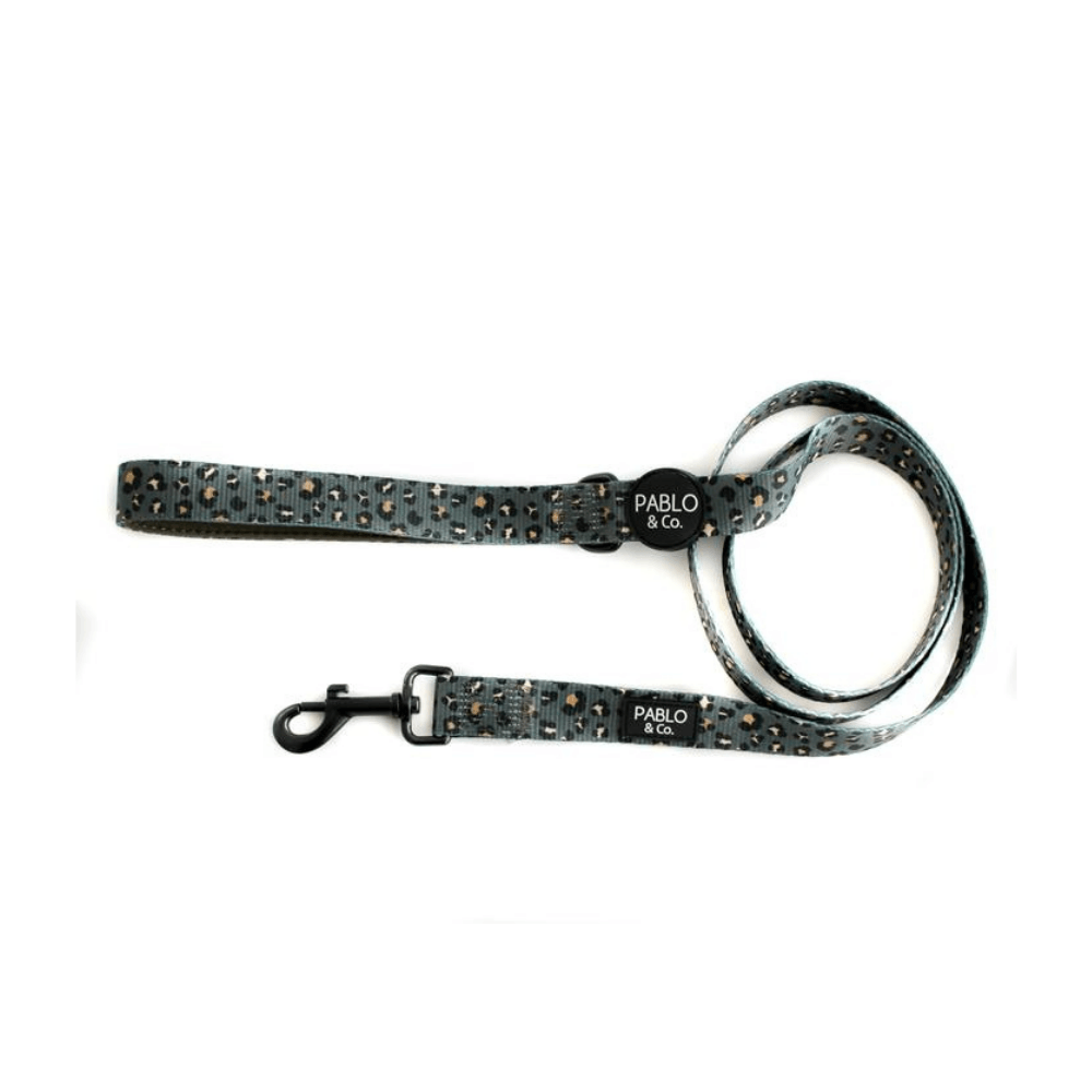 Khaki Leopard Dog Leash - Pooch Luxury