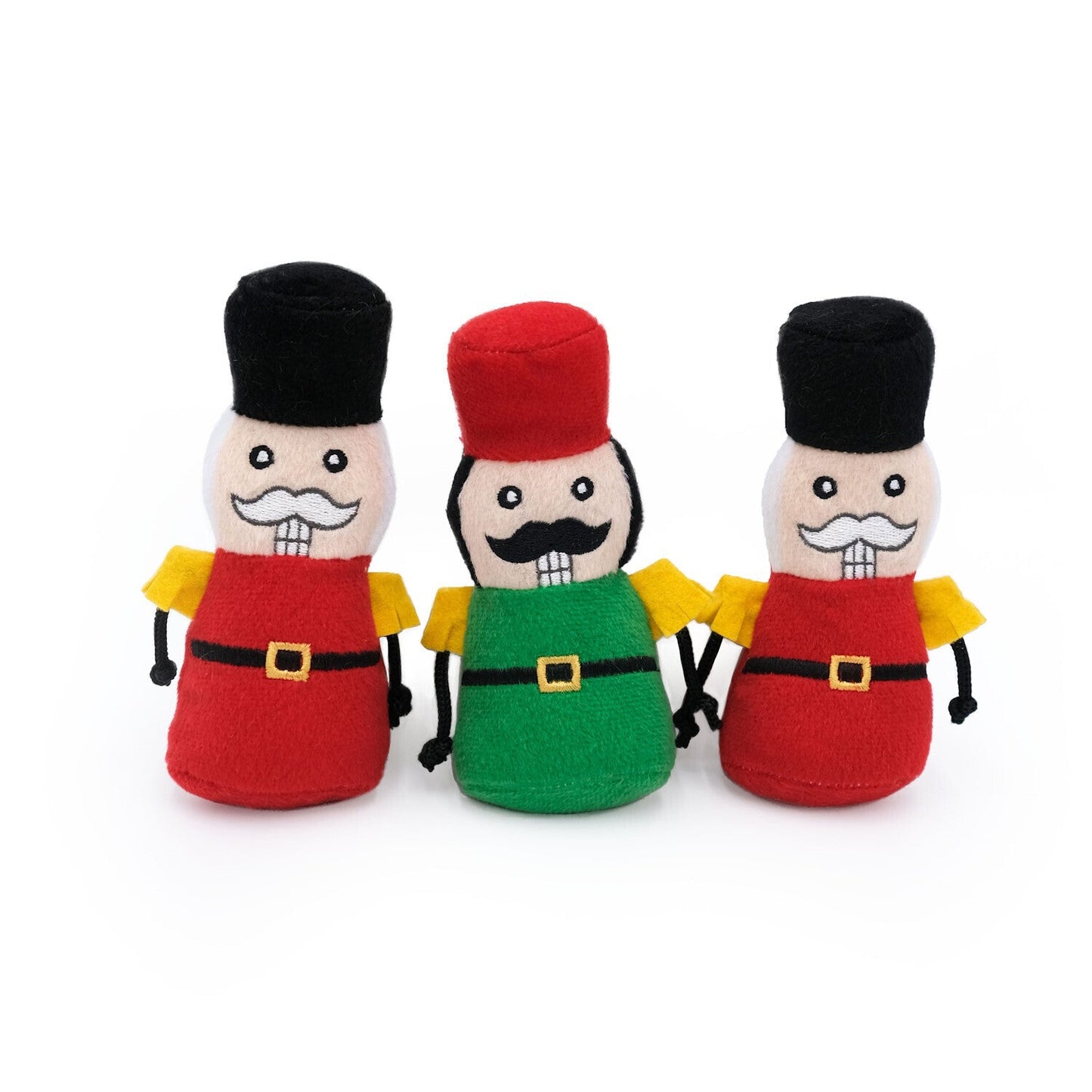 Miniz Plush Squeaker Dog Toys - Nutcracker 3-Pack - Pooch Luxury