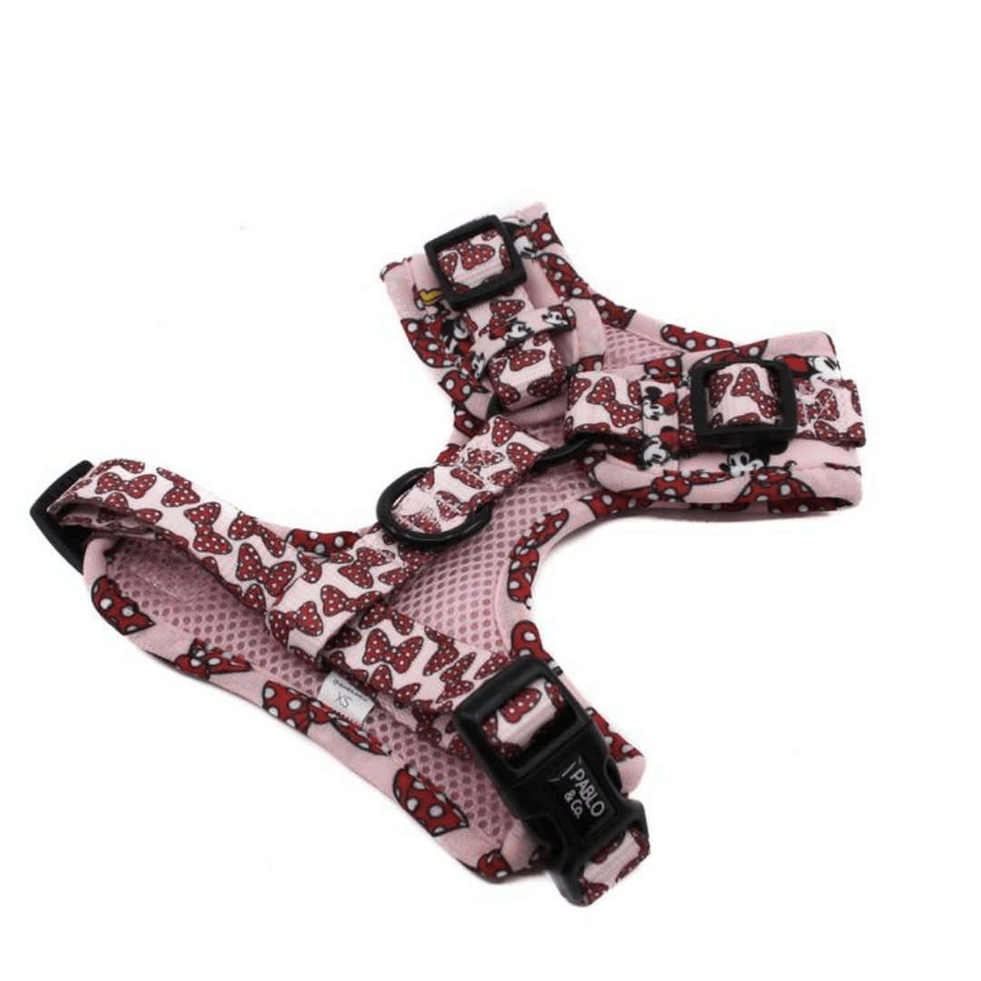 Minnie Mouse & Flowers Adjustable Harness - Pooch Luxury