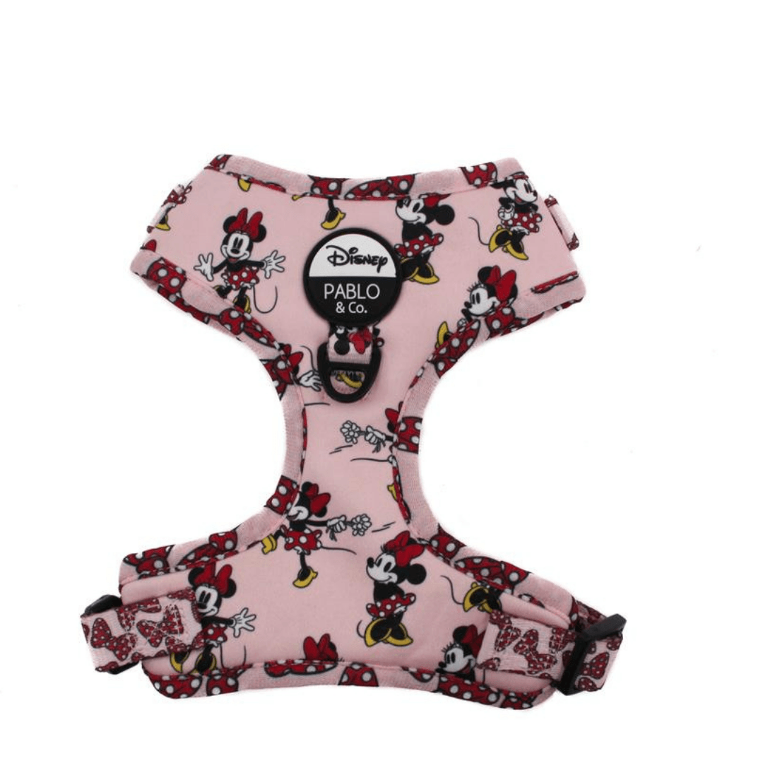 Minnie Mouse & Flowers Adjustable Harness - Pooch Luxury