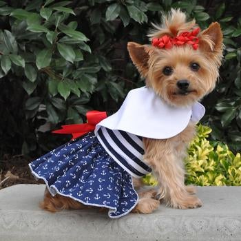 Nautical Dog Dress - Pooch Luxury