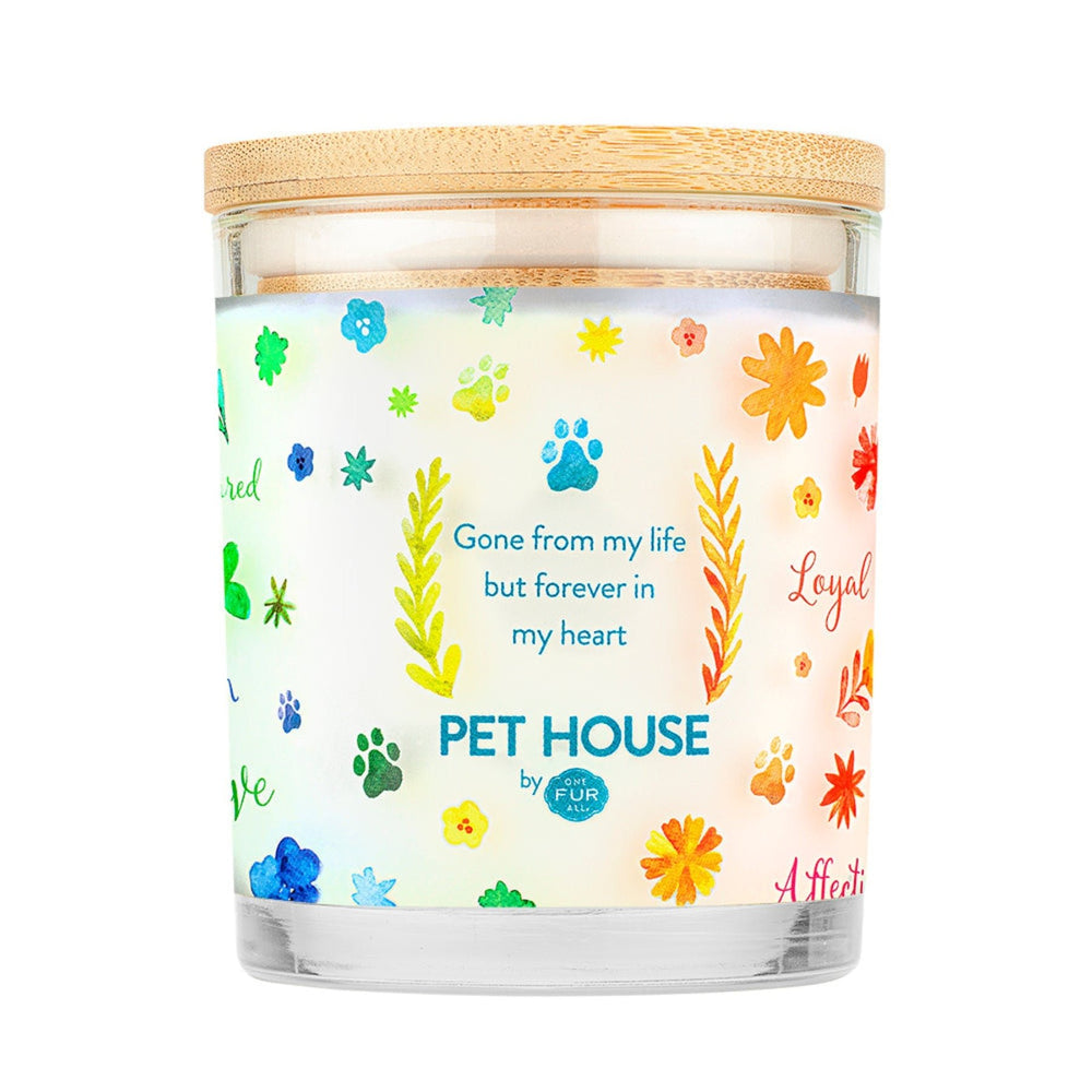 One Fur All Pet House Candle - Forever Loved Memorial - Pooch Luxury