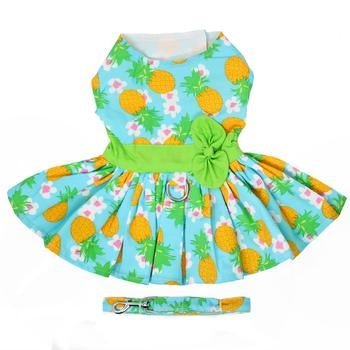 Pineapple Luau Harness Dress - Pooch Luxury