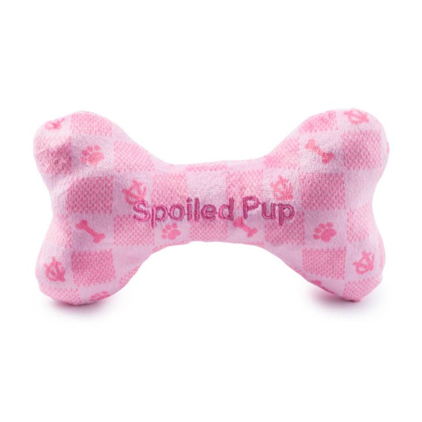 Pink Checker Chewy Vuiton Bone - Pooch Luxury