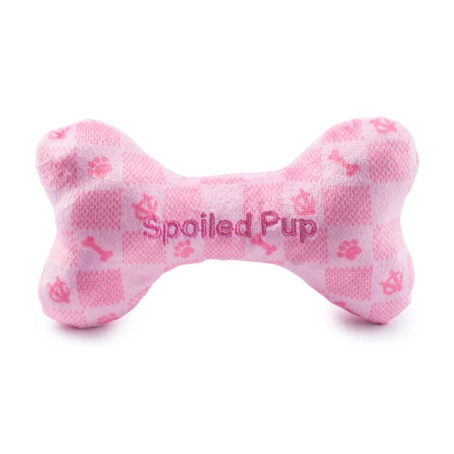 
                  
                    Pink Checker Chewy Vuiton Bone - Pooch Luxury
                  
                