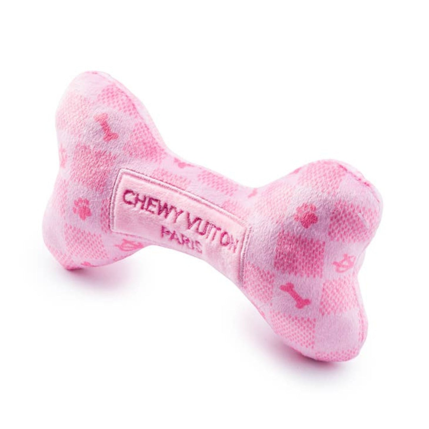 Pink Checker Chewy Vuiton Bone - Pooch Luxury