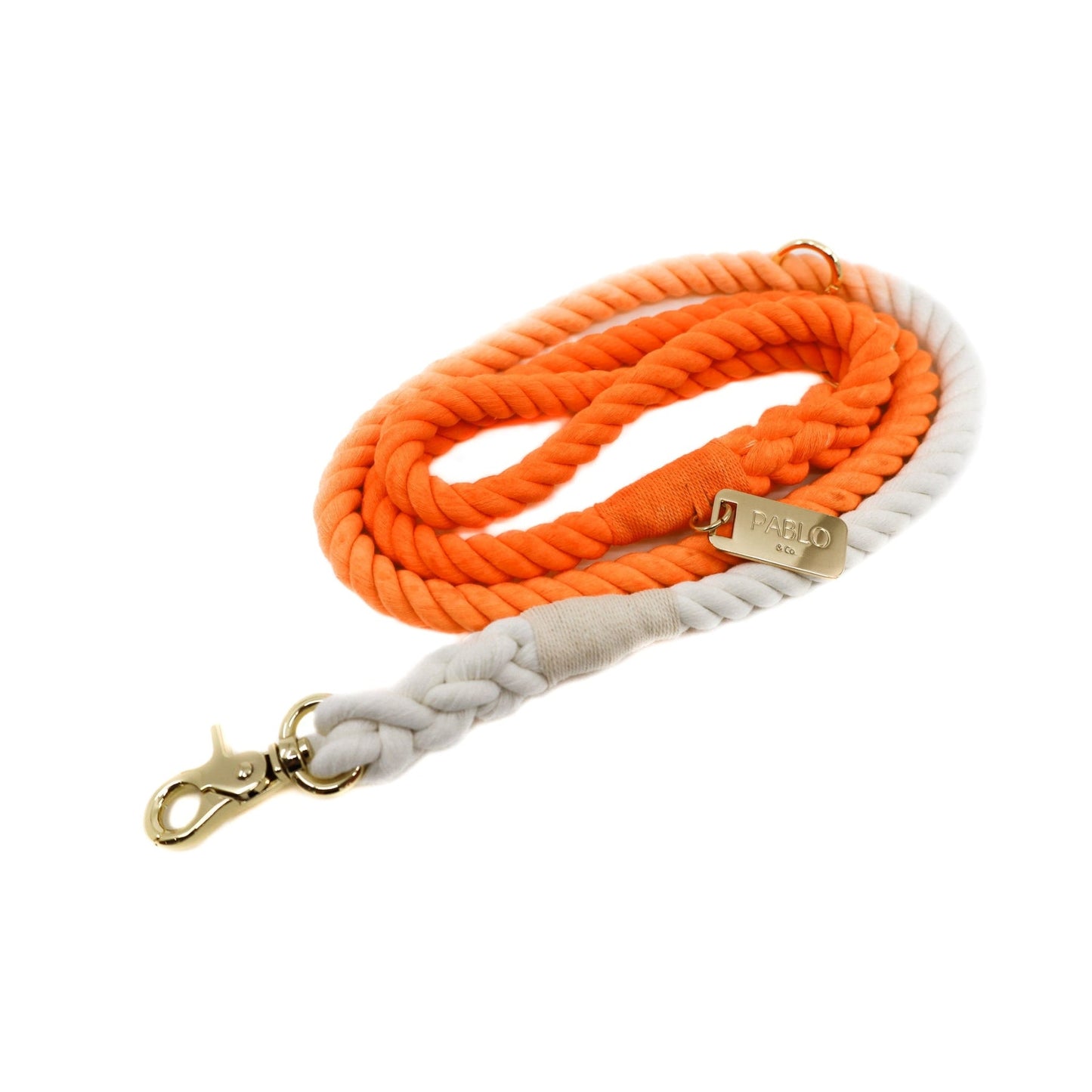 Rope Leash - Ombre Santorini Sunset - Pooch Luxury