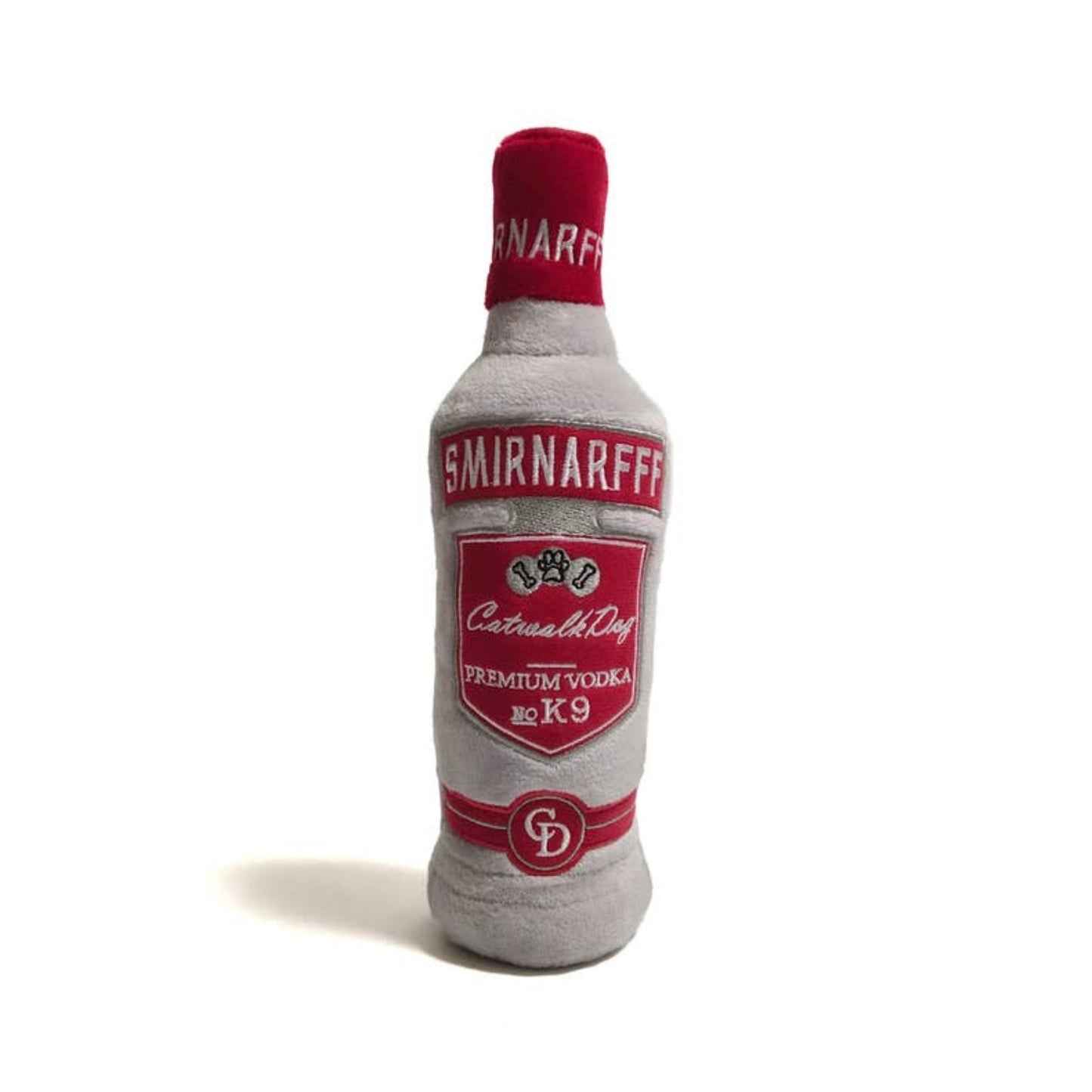 Smirnarff Vodka Bottle Plush Dog Toy - Pooch Luxury