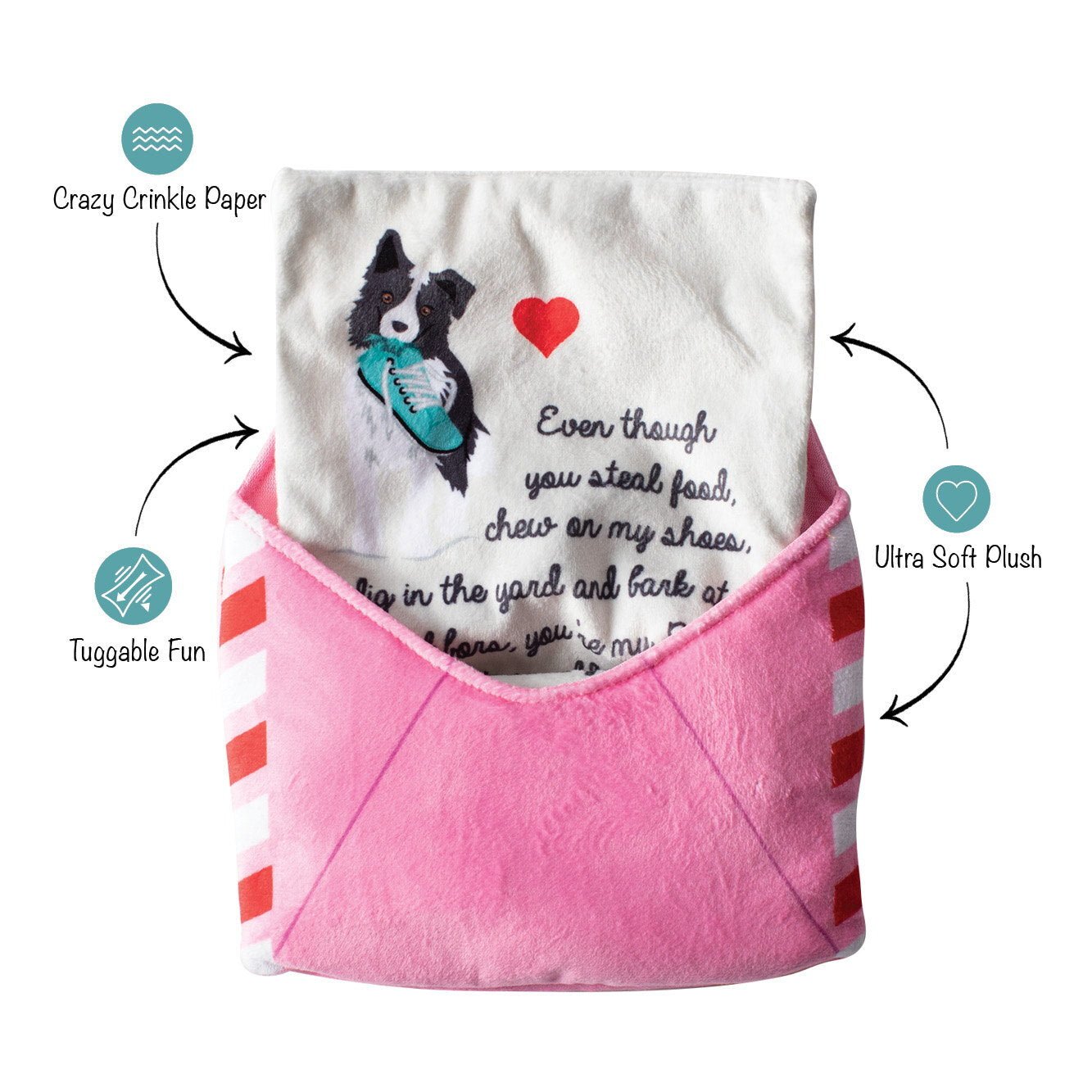 Valentine's Day Dog Toy - Just Write For Me - Pooch Luxury