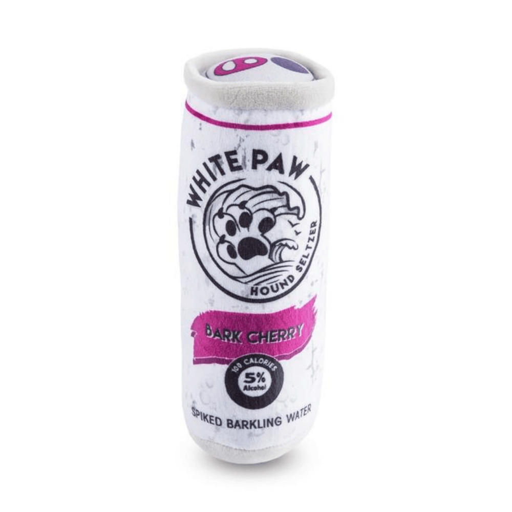 White Paw Hound Seltzer Toy - Bark Cherry - Pooch Luxury