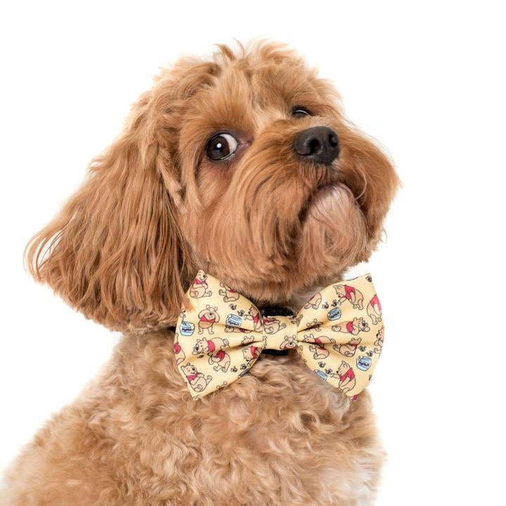 Winnie The Pooh & Bee's Bow Tie - Pooch Luxury